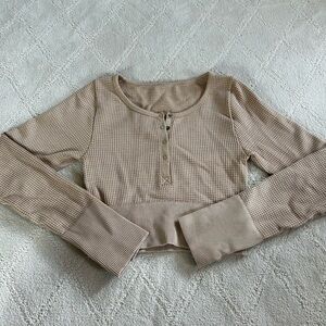 Aerie Stretchy Ribbed Long Sleeve
